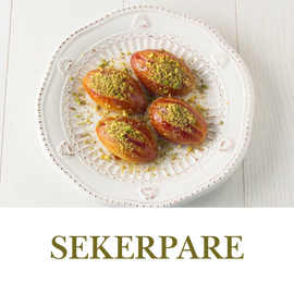 Sekerpare are tender semolina cookies soaked in syrup, so soft they melt in your mouth with each bite.